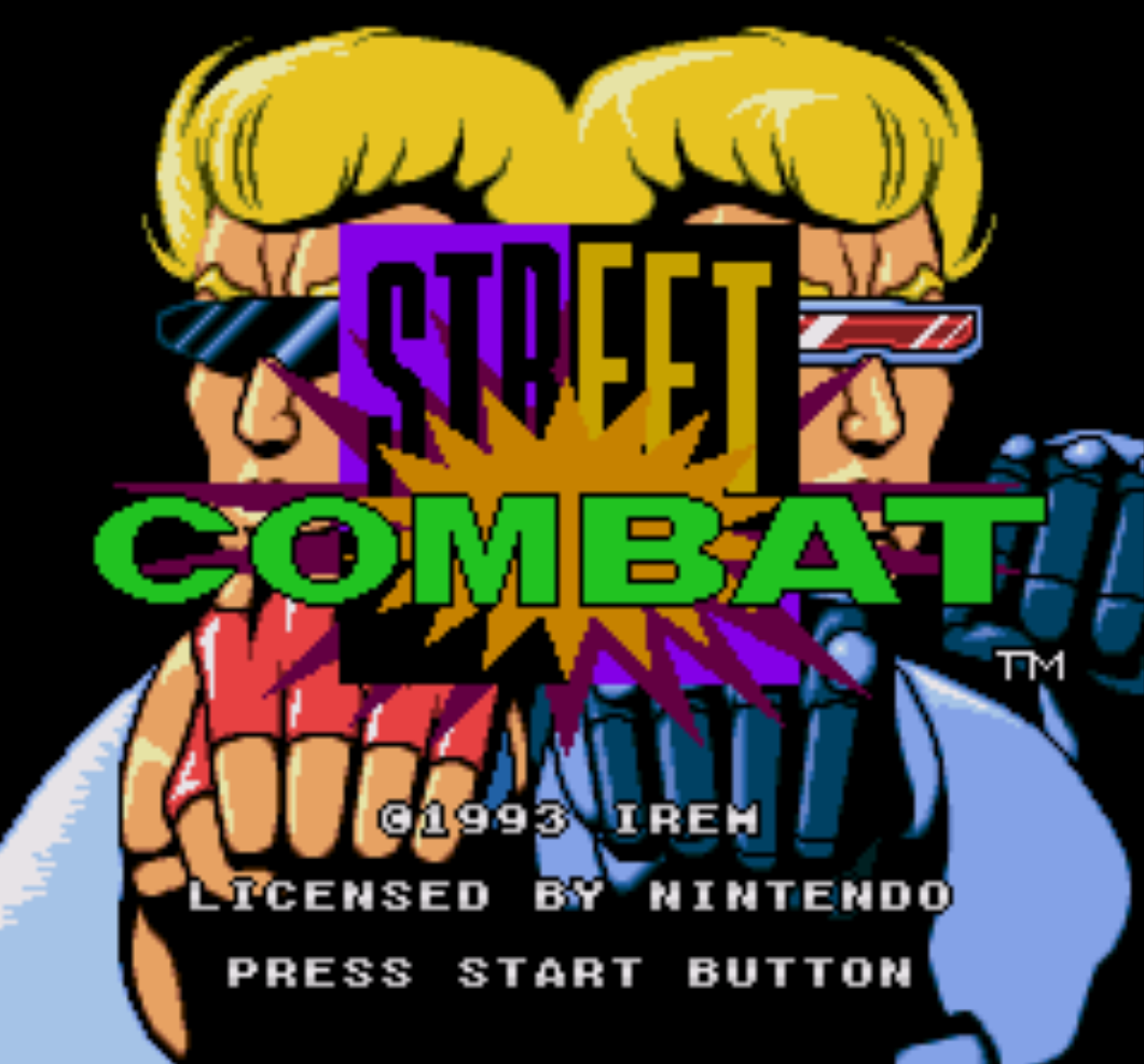 Street Combat Title Screen